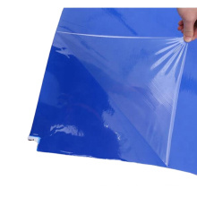 18"*45" Blue white grey transparent PE disposable sticky mat Polyethylene tearable dust removal mat